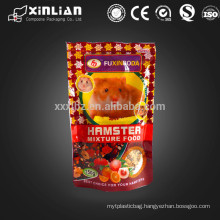 custom printing plastic mouse food packaging bag/pet food packaging bag